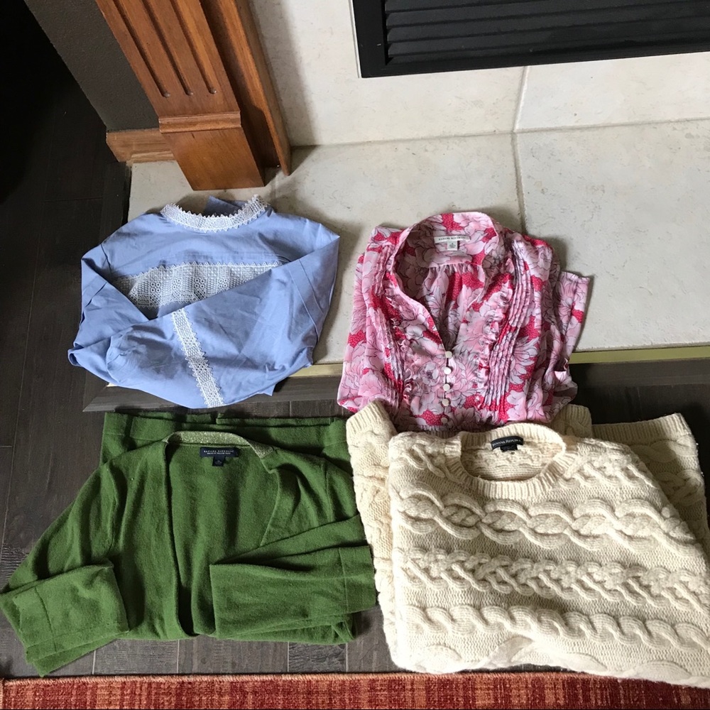 Banana Republic blouses and sweaters